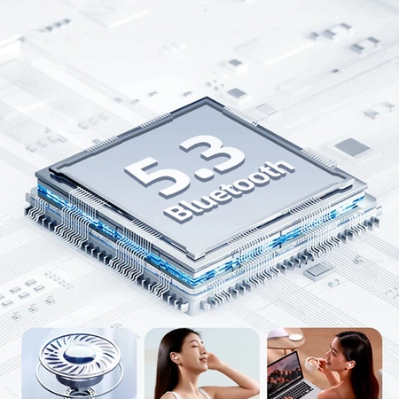 Bezprzewodowe słuchawki douszne Joyroom JR-TS3 - biały