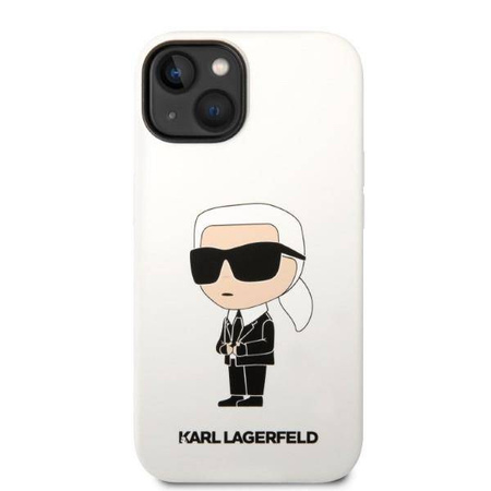 Karl Lagerfeld Silicone NFT Ikonik - Etui iPhone 14 Plus (biały)