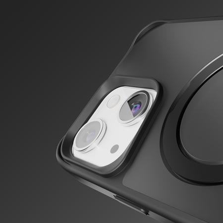 Nakładka Etteri Matt Mag Ring do iPhone 15 6,1" czarna