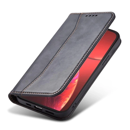 Magnet Fancy Case Hülle für iPhone 14 Pro Flip Cover Wallet Ständer schwarz
