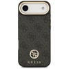 GUESS futerał do IPHONE 17 Air kompatybilny z MagSafe GUHMP17MP4GRMDEK (PU W/ 4G Strass Logo) czarny