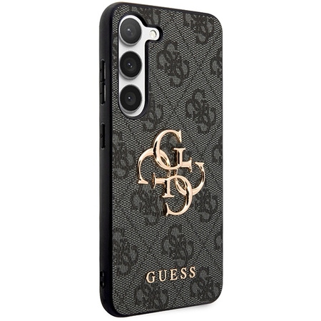 Oryginalne Etui GUESS Hardcase GUHCS24M4GMGGR do Samsung S24 Plus (Leather 4G Metal Logo / czarny)