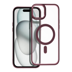 Futerał Matte Mag Cover kompatybilny z MagSafe do IPHONE 15 PLUS czerwony