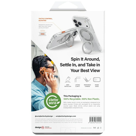 Etui UNIQ Swivix do iPhone Air 360 Rotating Kickstand złoty