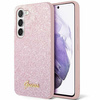 Guess Glitter Script Hülle für Samsung Galaxy S24 – Rosa