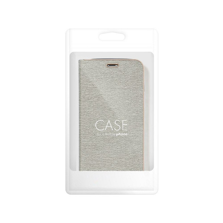 Kabura LUNA Book Gold do IPHONE 16 srebrny