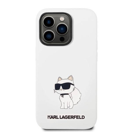 Karl Lagerfeld Silicone NFT Choupette - Etui iPhone 14 Pro Max (biały)