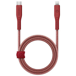 ENERGEA kabel Flow USB-C - LightningC94 MFI 1.5m czerwony/red 60W 3A PD Fast Charge