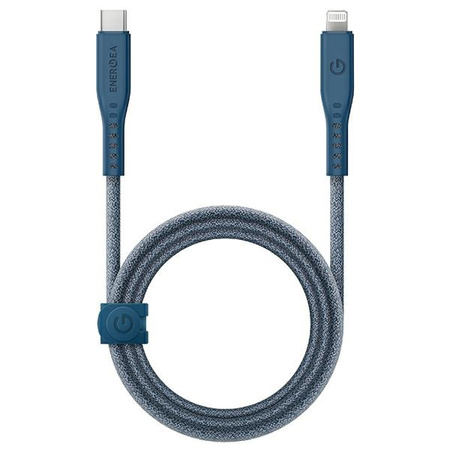 ENERGEA kabel Flow USB-C - LightningC94 MFI 1.5m niebieski/blue 60W 3A PD Fast Charge
