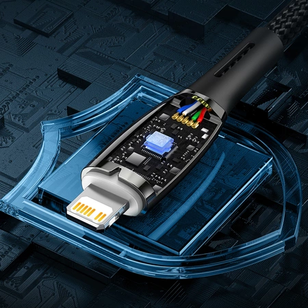 Baseus Glimmer Series kabel do szybkiego ładowania USB-C - Lightning 480Mb/s PD 20W 1m biały