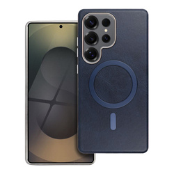 Futerał GENTLEMAN MAG COVER kompatybilny z MagSafe do SAMSUNG S25 granatowy