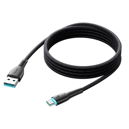 Joyroom Starry-Serie SA32-AC6 100 W USB-A/USB-C-Kabel 1 m – Schwarz