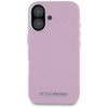 Original Case IPHONE 16 Karl Lagerfeld Saffiano Full Wrapped Elongated Metal Logo MagSafe pink