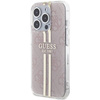 Oryginalne Etui GUESS IML 4G Gold Stripe GUHCP14XH4PSEGP do Iphone 14 Pro Max różowy