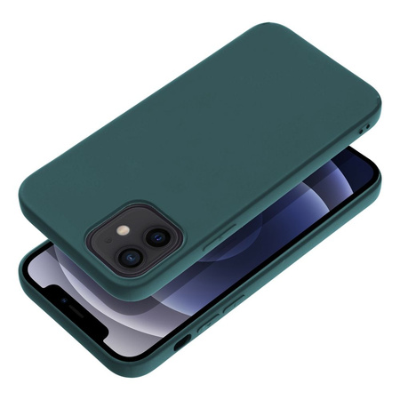 Futerał MATT do IPHONE 12 ciemnozielony