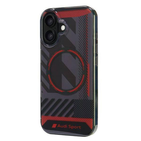 Audi nakładka IML Sport MagSafe do iPhone 16 6.1" czarna