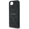 Etui Guess PU Leather 4G Colored Ring z MagSafe na iPhone 16e - czarne
