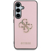 Etui Guess Grained Big 4G Logo Small Classic Logo do Samsung Galaxy S25 Ultra różowy