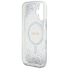 Case IPHONE 16 Guess HC Resin Bottom Glitter silver