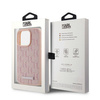 Karl Lagerfeld KLHMP15XPKHPORPP iPhone 15 Pro Max 6.7" hardcase różowy/pink Leather Monogram Metal Logo