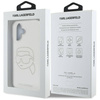 Original Handyhülle IPHONE 16 Karl Lagerfeld Hardcase IML Rhinestones Karl Head transparent