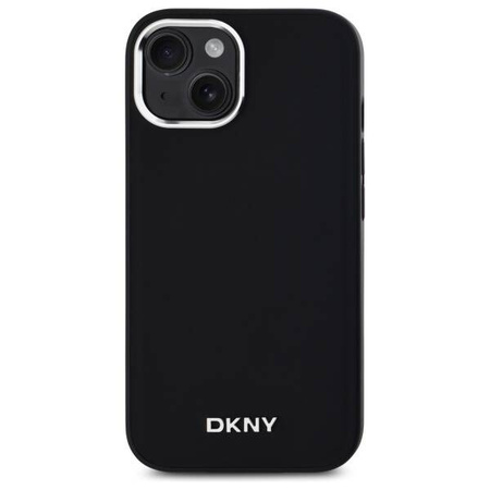 Original Case IPHONE 14 DKNY Hardcase Plain Logo MagSafe (DKHMP14SPSCMCLK) black