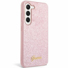 Guess Glitter Script case for Samsung Galaxy S24 - pink