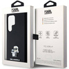 Oryginalne Etui KARL LAGERFELD hardcase Silicone Karl&Choupette Metal Pin KLHCS24LSMHKCNPK do Samsung Galaxy S24 Ultra czarny