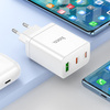 HOCO ładowarka sieciowa 2 x Typ C + USB A + kabel Typ C do Typ C QC PD 35W N33 biała