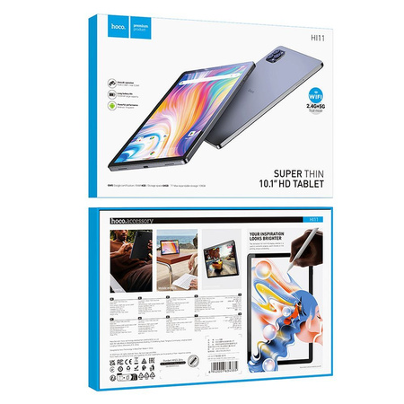 HOCO tablet 10,1" 4GB / 64GB HD Android 14 HI11 szary