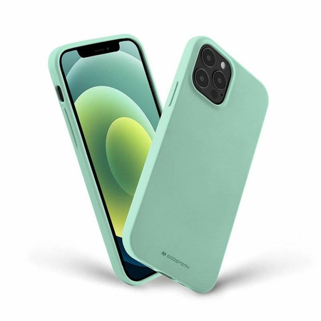 Case IPHONE 14 PRO Matte Silicone Mercury Soft Jelly mint