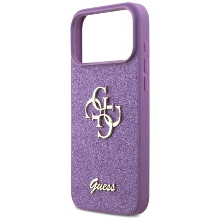 Guess Fixed Glitter Big 4G case for iPhone 17 Pro Max - purple