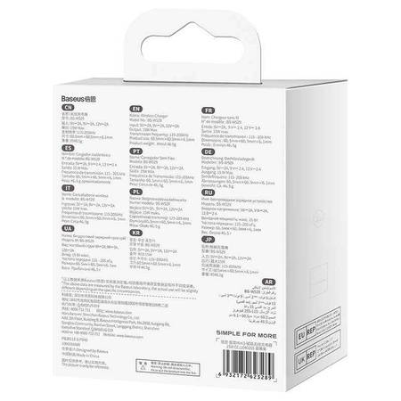 Magnetyczna ładowarka indukcyjna Baseus Simple Mini3 15W (fioletowa)