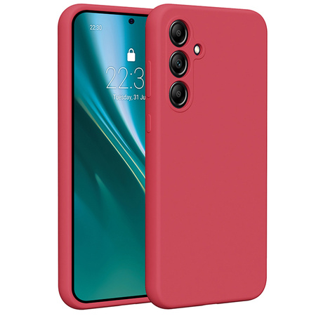 Nakładka Etteri Silicone Case do Samsung Galaxy A35 5G malinowa