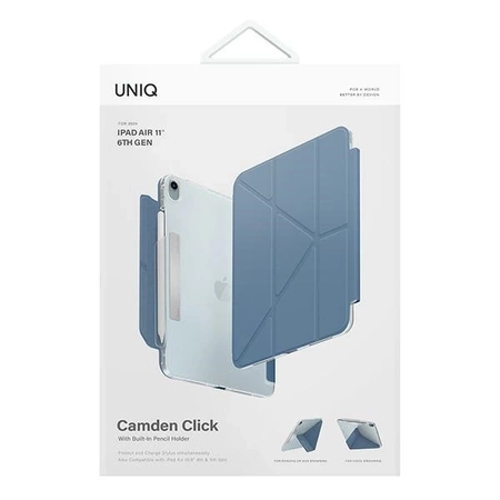 Etui UNIQ Camden Click na iPad Air 11" (2024) - niebieskie