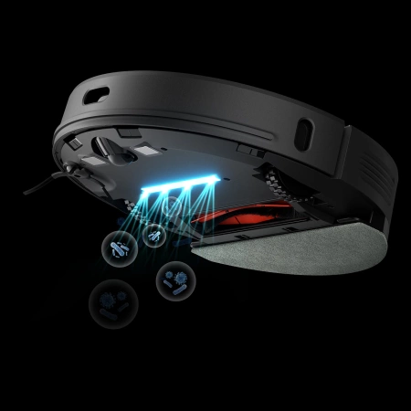 UWANT U100 Robot Vacuum Cleaner with Mop Function + Charging/Cleaning Station - Black