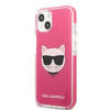 Oryginalne Etui IPHONE 13 MINI Karl Lagerfeld Hardcase Choupette Head (KLHCP13STPECPI) różowe