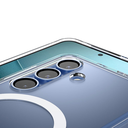 Spigen nakładka Ultra Hybrid Mag MagSafe do Samsung Galaxy S25+ Przezroczysta Biała