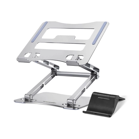 Wozinsky WRS-CPY75DSS Aluminum Laptop and Tablet Stand + Free Smartphone Stand - Silver