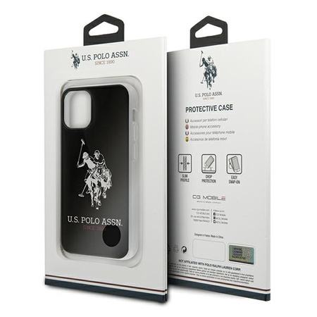 US Polo USHCP12STPUHRBK iPhone 12 mini czarny/black Shiny Big Logo