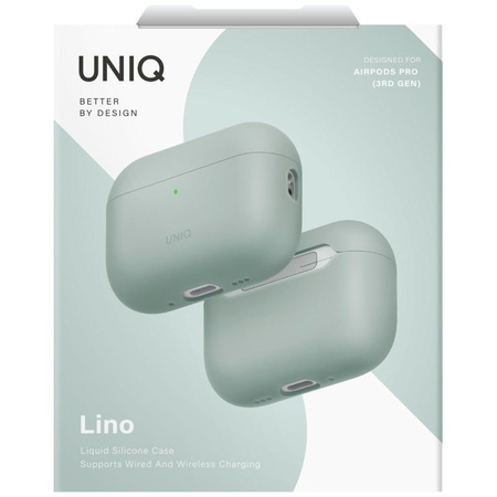 Etui UNIQ Lino do AirPods Pro 3 gen Silicone zielony