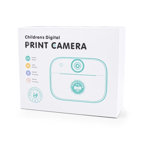 Mini-Thermodrucker für Kinder mit Kamera und Camcorder - Grün