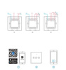 Sonoff T0EU2C-TX two-channel touch Wi-Fi wireless wall smart switches weiß (IM190314010)