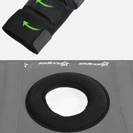 Ochraniacz sportowy Rockbros LF1106M na rzepkę i staw kolanowy rozmiar M - czarny