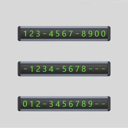 Baseus Square Bar Temporary Parking Number Plate black (CNFT000001)