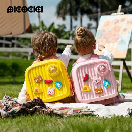 PICOCICI Mały plecak dla dzieci podróżny K33 żółty