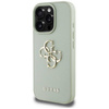 Case IPHONE 16 PRO MAX Guess Grained Big 4G Logo Small Classic Logo green