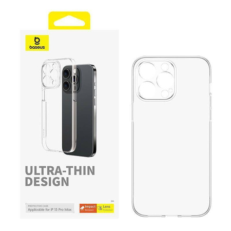 Etui APPLE IPHONE 15 PRO MAX Baseus OS-Lucent Series transparentne