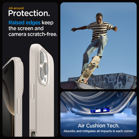 Etui Spigen Liquid Air na iPhone 16 Pro Max - tytanowy