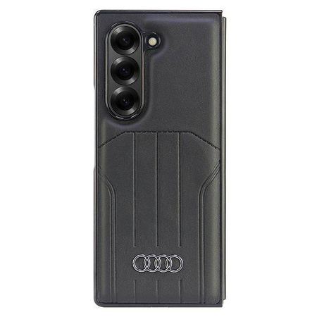 Original Handyhülle SAMSUNG GALAXY Z FOLD 6 Audi Synthetic Leather (AU-TPUPCMFold6-Q5/D1-BK) schwarz